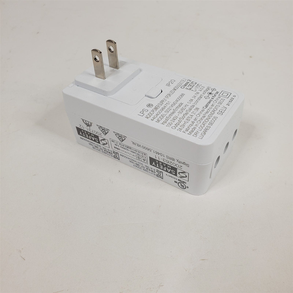 Adaptateur Secteur Philips Hue 24V 21W - 3 Ports - Noir - Modèle S021KM2400088