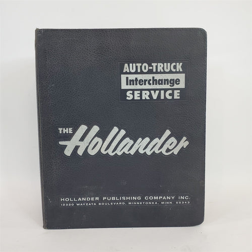 1966 Hollander Interchange SERVICE Manual Car Auto Truck Parts