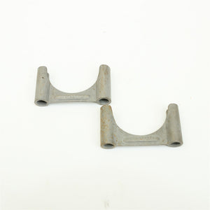 50-66 Chevy Corvette Camaro Chevelle 1-7/8 Muffler Brackets Pair 3754882 NOS U-D