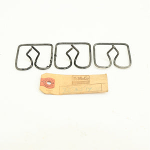 49-50 Ford Splash Apron Square Clips LOT of 3 FoMoCo 358314-S3 NOS