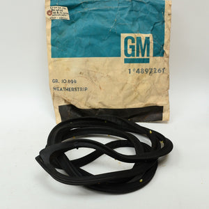 61-64 Chevy Buick Olds Pontiac 4-Door LH Rear Door Weatherstrip GM 4897261 NOS