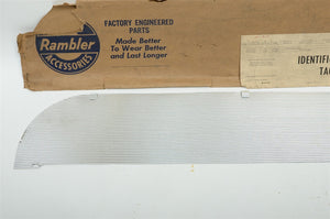 61 1961 AMC Rebel Deluxe Super Custom 6 LH Front Door Panel Kickpad 3460741 NOS