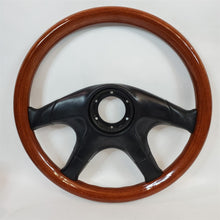 Load image into Gallery viewer, Italvolanti 370mm 14.5&quot; Beautiful Wood 4-Spoke Steering Wheel 06-96