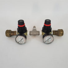 Load image into Gallery viewer, Air Pressure Manifold C.A. Norgren 11 Bar/160 PSI Gauges &amp; R07-200-RGKA Valves