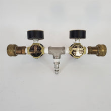 Load image into Gallery viewer, Air Pressure Manifold C.A. Norgren 11 Bar/160 PSI Gauges &amp; R07-200-RGKA Valves