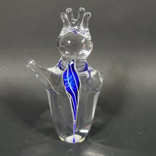 Load image into Gallery viewer, Schmidt Rhea Mini Handblown Glass Paperweight "Heartfelt" Cobalt