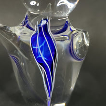 Load image into Gallery viewer, Schmidt Rhea Mini Handblown Glass Paperweight "Heartfelt" Cobalt