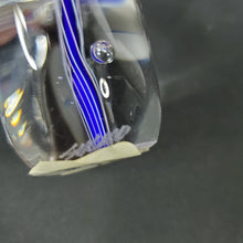 Load image into Gallery viewer, Schmidt Rhea Mini Handblown Glass Paperweight "Heartfelt" Cobalt