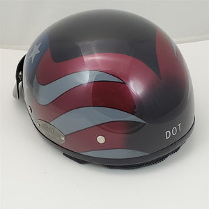 S Harley Davidson Motorcycle Half Helmet DJ AGV USA Stars & Stripes Flag Small