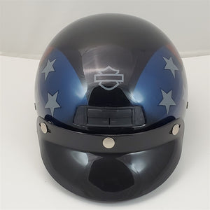 S Harley Davidson Motorcycle Half Helmet DJ AGV USA Stars & Stripes Flag Small