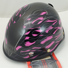 Load image into Gallery viewer, S Small Bell Motorcycle Half Helmet Drifter Diablo Pink/Rose Flames NIOB 2008937