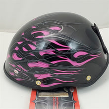 Load image into Gallery viewer, S Small Bell Motorcycle Half Helmet Drifter Diablo Pink/Rose Flames NIOB 2008937