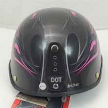 Load image into Gallery viewer, S Small Bell Motorcycle Half Helmet Drifter Diablo Pink/Rose Flames NIOB 2008937