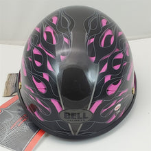 Load image into Gallery viewer, S Small Bell Motorcycle Half Helmet Drifter Diablo Pink/Rose Flames NIOB 2008937