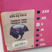 Load image into Gallery viewer, S Small Bell Motorcycle Half Helmet Drifter Diablo Pink/Rose Flames NIOB 2008937