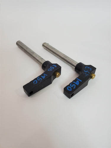 LOT of 2 Push Button Ball Lock Pins L-Handle 2-1/2