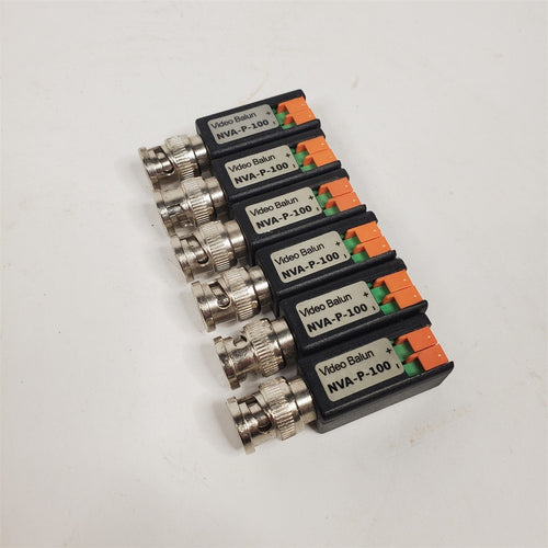 Lot of 6 Passive Video Balun (Terminal Type) for CCD Cameras NVA-P-100