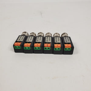 Lot of 6 Passive Video Balun (Terminal Type) for CCD Cameras NVA-P-100