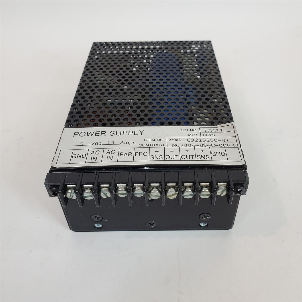 Mil-Std DC Power Supply 5V 10A Data Signal 69219100-01