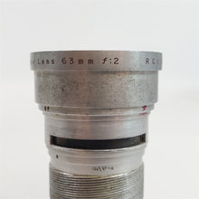 Load image into Gallery viewer, Kodak Cine Ektar 63mm f2 Cine Lens - No Mount