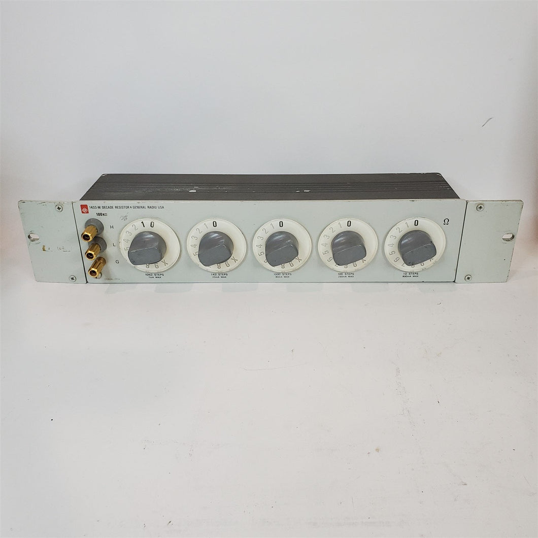 Decade Resistor 5-Dial 10K to 1 Ohm General Radio 1433-M Vintage