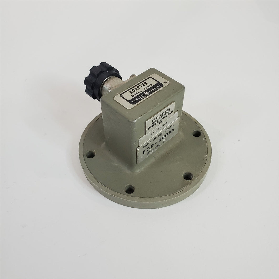 HP J281A Waveguide WR-137 to Coaxial N-Type Adapter 5.3 GHz to 8.2 GHz