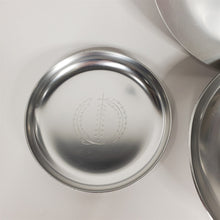 Load image into Gallery viewer, Vintage Kensington Aluminum Art Deco Set 12" Platter, 8" Bowl, Two 5-1/2" Bowls