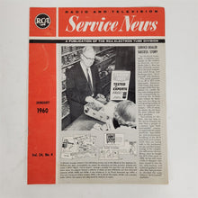 Load image into Gallery viewer, RCA Radio &amp; Television Service News January 1960 Vol. 24, No. 4
