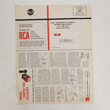 Load image into Gallery viewer, RCA Radio &amp; Television Service News January 1960 Vol. 24, No. 4