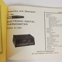 Load image into Gallery viewer, Original 1973 Heathkit Assembly Manual Electronic Digital Thermometer ID-1390