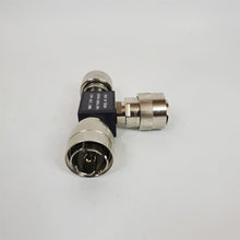 Load image into Gallery viewer, NOS Inmet 6006 Power Divider Tee Locking GR874 RF Connectors 7-9 GHz 50 Ohms