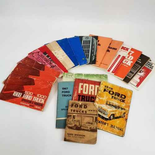Lot of 20 Vintage FORD Truck Owners Manuals - See List in Description