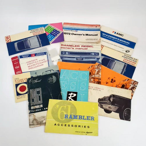 Lot of 14 Vintage AMC American Motors Owners Manuals - See List in Description