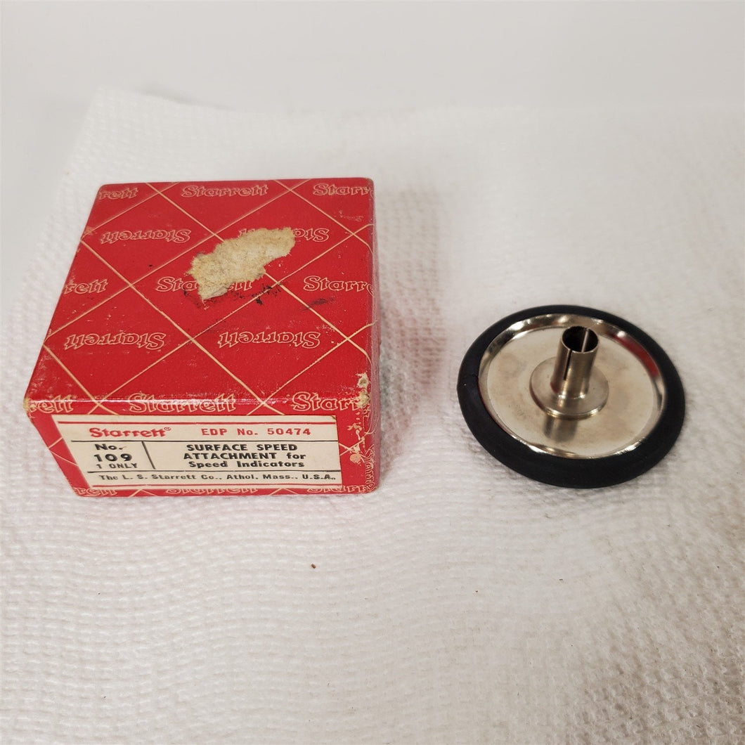 No. 109 Starrett Surface Speed Attachment for Speed Indicators in Original Box