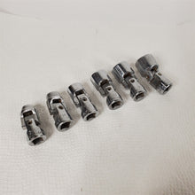Load image into Gallery viewer, 6 POWR KRAFT Universal Joint Swivel Sockets 3/4, 11/16, 5/8, 1/2, 7/16 and 3/8