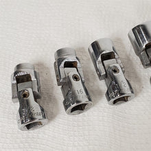 Load image into Gallery viewer, 6 POWR KRAFT Universal Joint Swivel Sockets 3/4, 11/16, 5/8, 1/2, 7/16 and 3/8