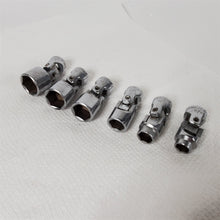 Load image into Gallery viewer, 6 POWR KRAFT Universal Joint Swivel Sockets 3/4, 11/16, 5/8, 1/2, 7/16 and 3/8