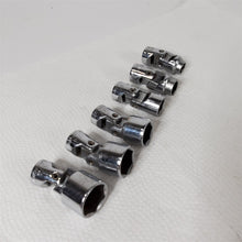 Load image into Gallery viewer, 6 POWR KRAFT Universal Joint Swivel Sockets 3/4, 11/16, 5/8, 1/2, 7/16 and 3/8