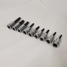 Load image into Gallery viewer, 9) Snap-On Hex &amp; Phillips Screwdriver Bit Socket Drivers 3/8,5/16,1/4,7/32,3/16