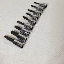 Load image into Gallery viewer, 9) Snap-On Hex &amp; Phillips Screwdriver Bit Socket Drivers 3/8,5/16,1/4,7/32,3/16
