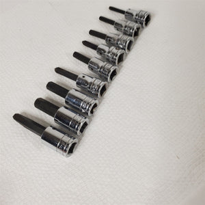 9) Snap-On Hex & Phillips Screwdriver Bit Socket Drivers 3/8,5/16,1/4,7/32,3/16