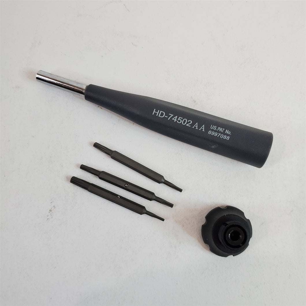 Vintage Husky Precision Star Torx Screwdrivers Bit Storage in Handle HD-74502AA