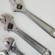 Load image into Gallery viewer, Lot of 7 Mixed Brand Adjustable Wrenches and Proto Armstrong...Small Pipe Wrench