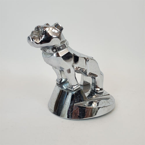 Vintage Mack Truck Bulldog Hood Ornament w/ 14MF45 Base