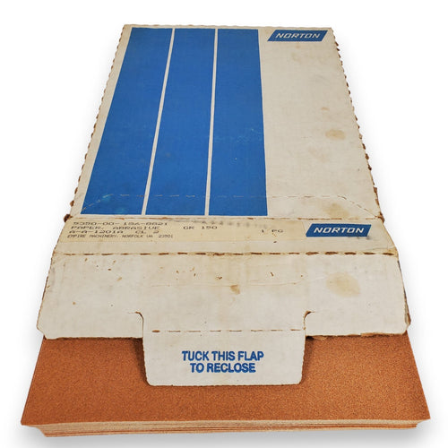 NORTON Garnet Abrasive Paper/Sandpaper 150 grit 100 Sheets