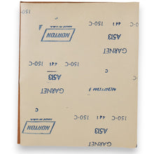 Load image into Gallery viewer, NORTON Garnet Abrasive Paper/Sandpaper 150 grit 100 Sheets
