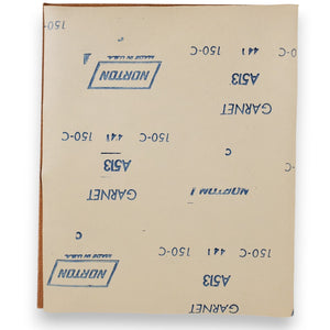 NORTON Garnet Abrasive Paper/Sandpaper 150 grit 100 Sheets