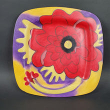 Load image into Gallery viewer, Large Square POPPY PLATTER matte finish Signed