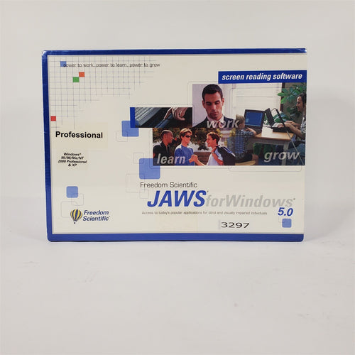 JAWS for Windows 5.0 Screen Reading Software NIB Unopened