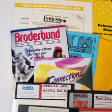 Load image into Gallery viewer, Lot of 2 - Print Shop &amp; Print Shop Companion IBM/Tandy &amp; Compatibles DOS 2.0,2.1